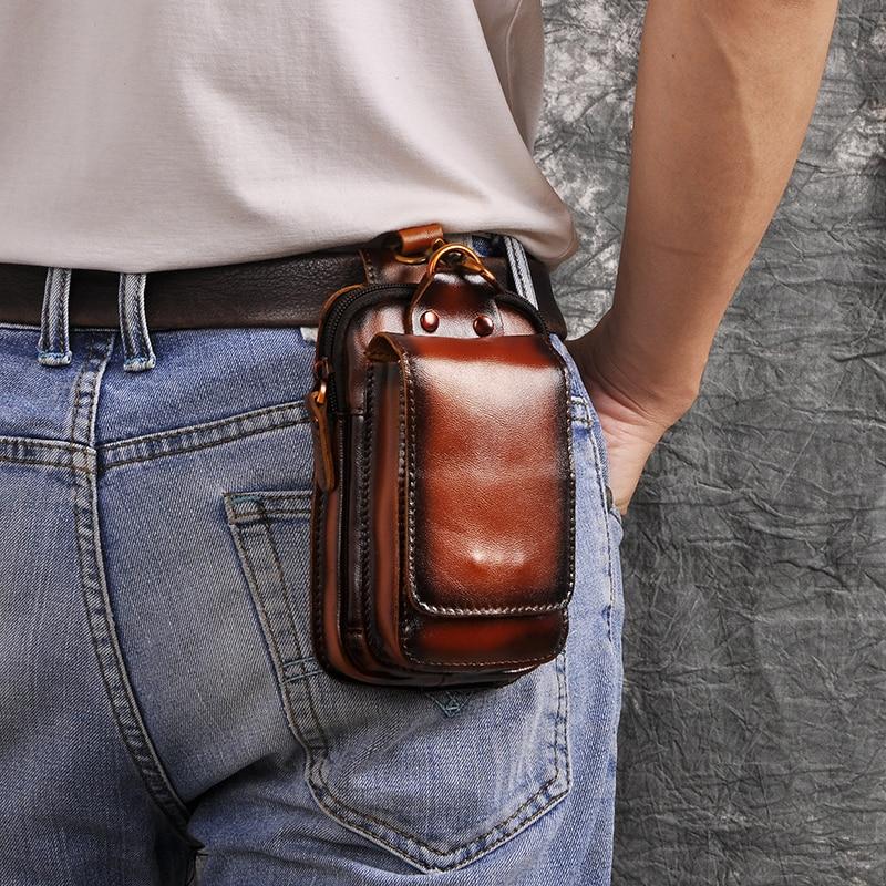 PU Lederen Heren Waist Bag