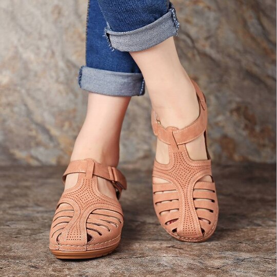Dames sandalen – comfortabele pasvorm met open design en verstelbare band