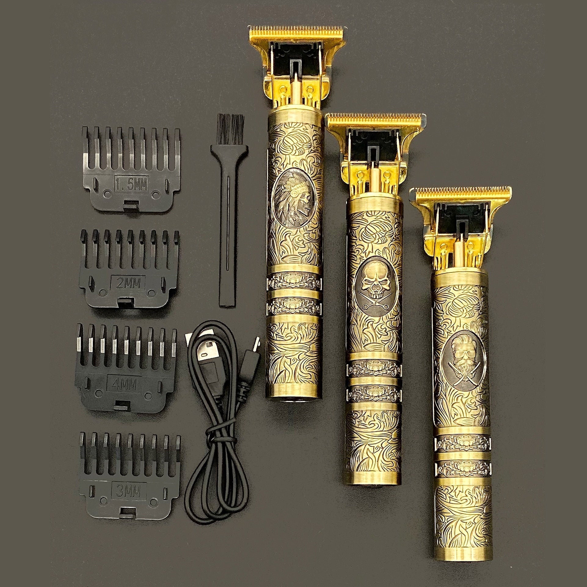 Skulltrim Vintage Baardtrimmer – Retro Design & Krachtige Precisie