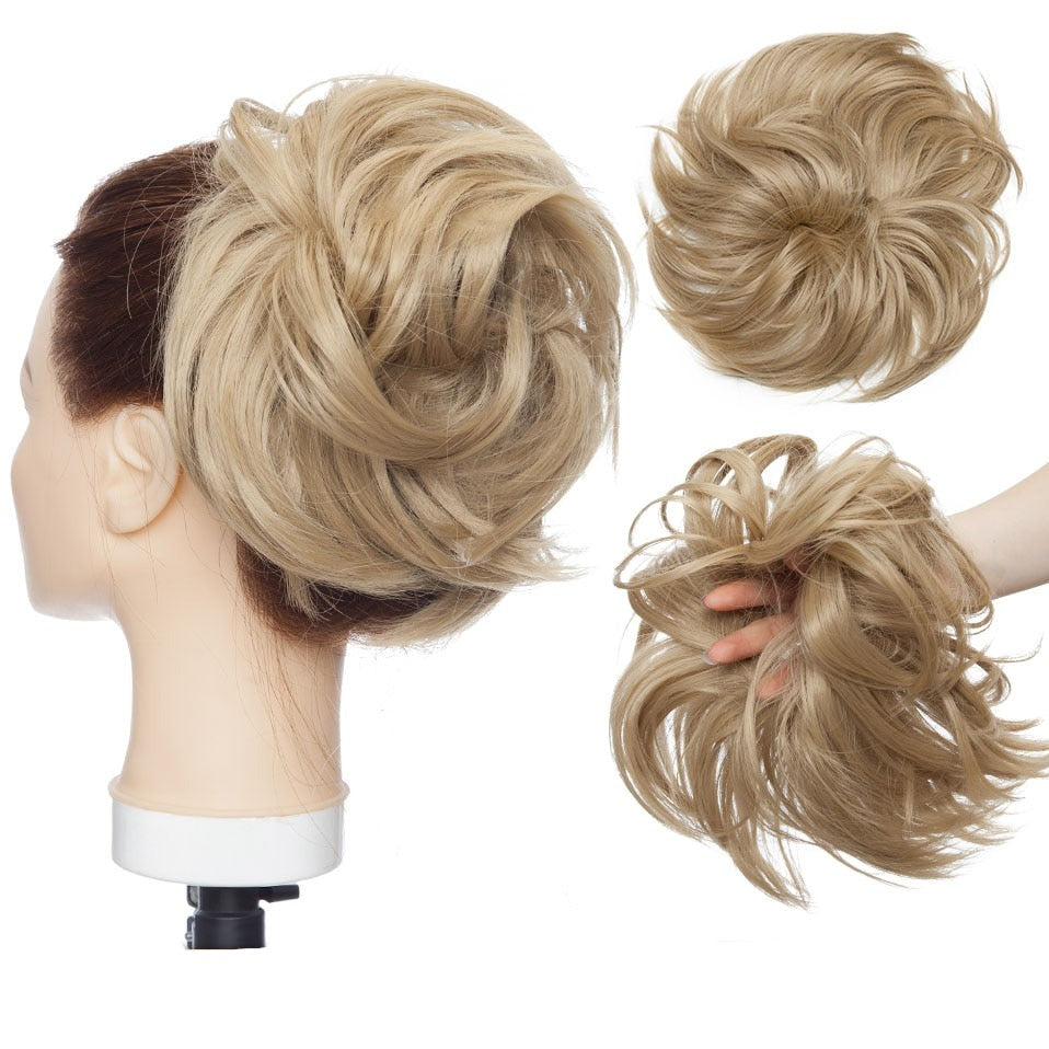 Coletero para cabello moño despeinado