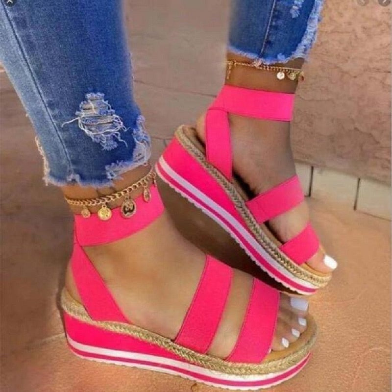 Riemchen Cross Damen Sandalen  