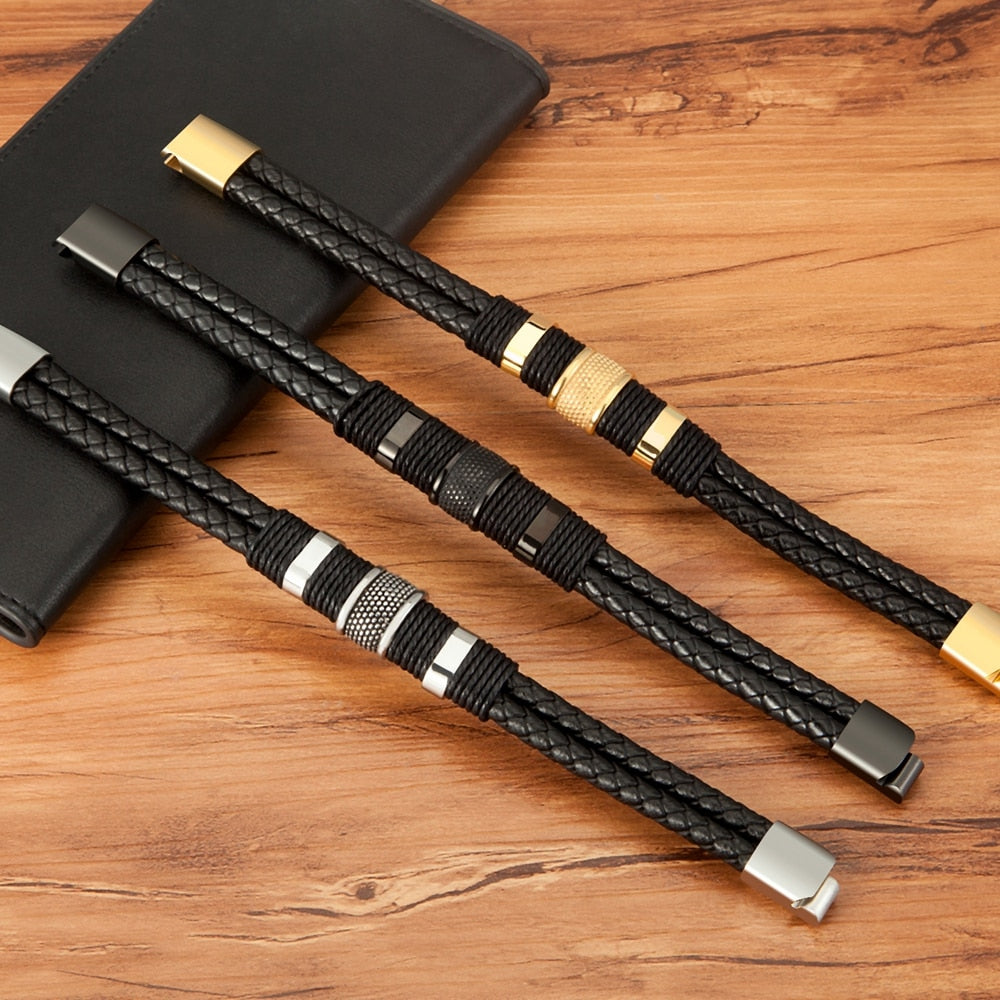 Geweven PU Leer Stijl Armband