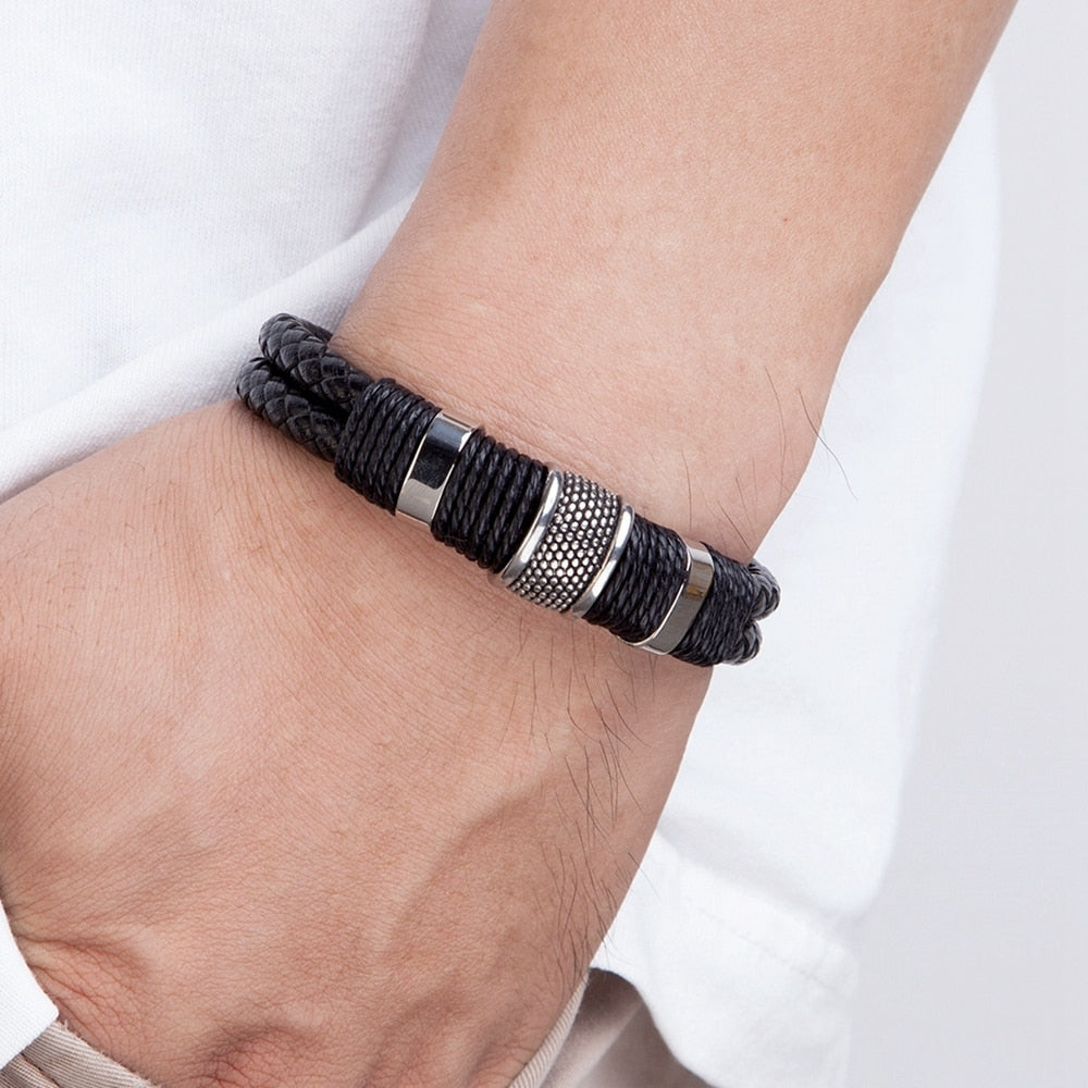 Geweven PU Leer Stijl Armband
