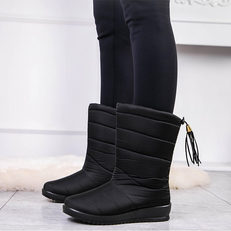 Super Warme Zachte Dames Winterlaarzen