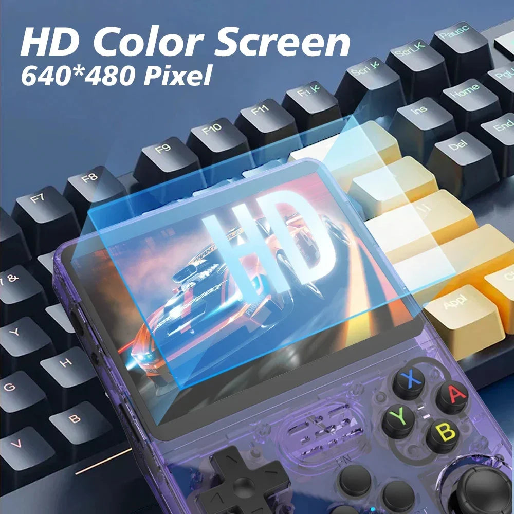Consola de Juegos Retro Portátil – Pantalla IPS, Doble Palanca y Opción de 64GB/128GB