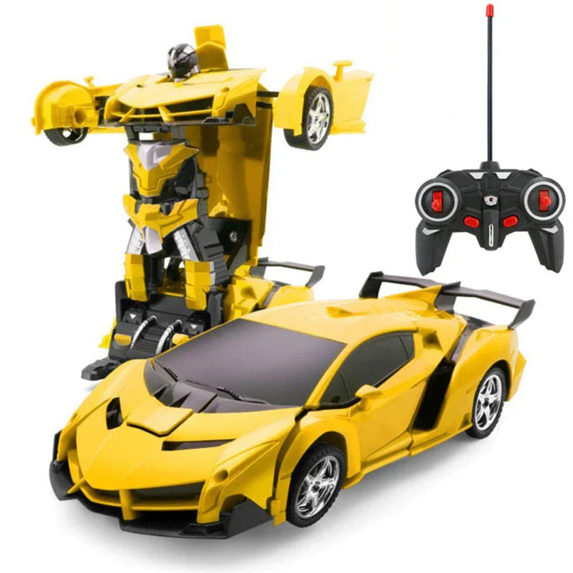 RC Transformer Auto – 2-in-1 Afstandsbedienbaar Auto & Robot met Licht- en Geluidseffecten