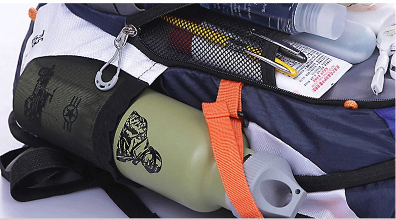 Fahrrad- & Wanderrucksack 18L – Inklusive 2L Wasserblase & Regenschutz