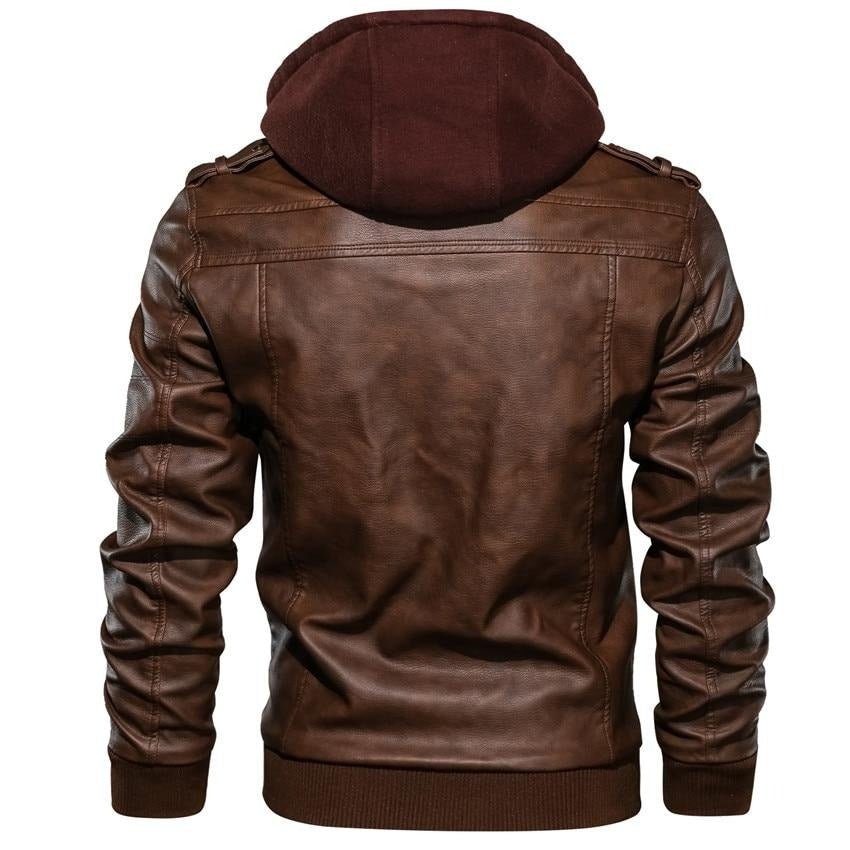 Kunstleder Motorradjacke