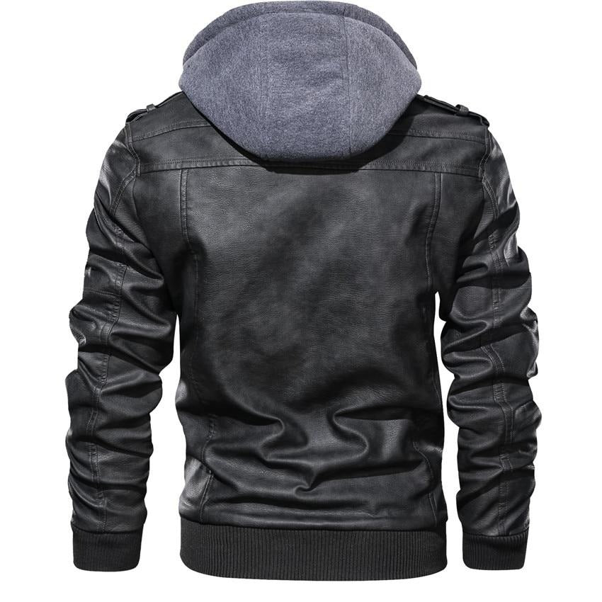 Kunstleder Motorradjacke