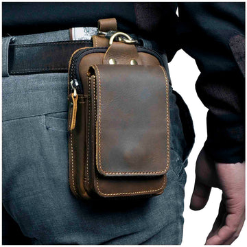 PU Lederen Heren Waist Bag