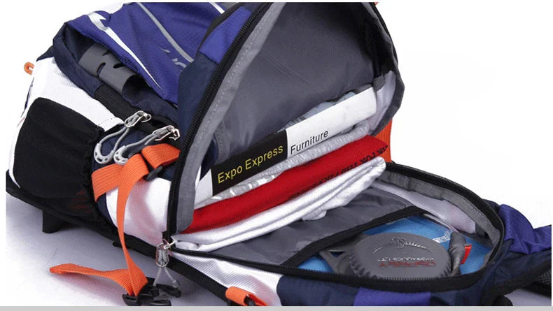 Fahrrad- & Wanderrucksack 18L – Inklusive 2L Wasserblase & Regenschutz
