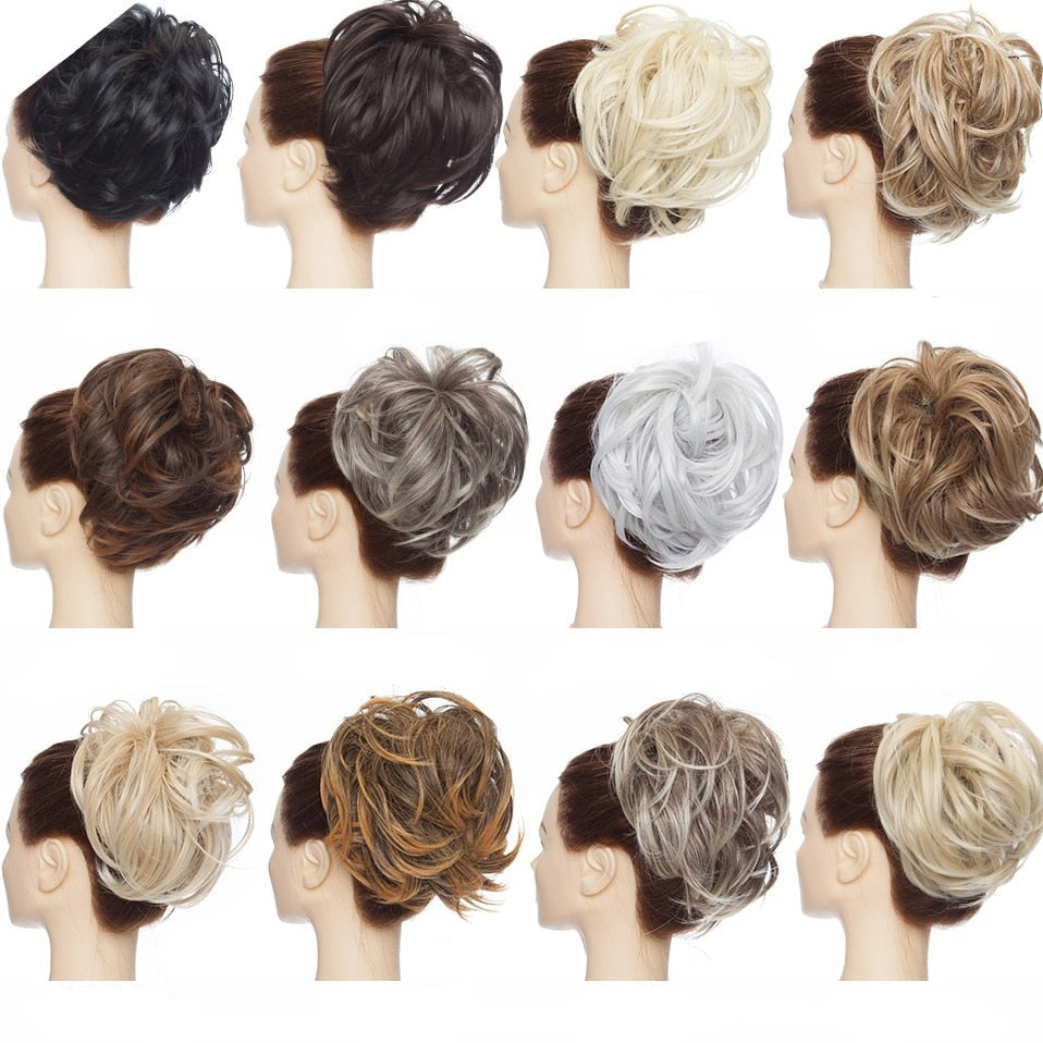 Coletero para cabello moño despeinado