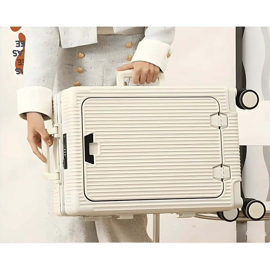 Handbagage Koffer 55x35x25 cm met Laptopvak, TSA-slot en USB-poorten 4
