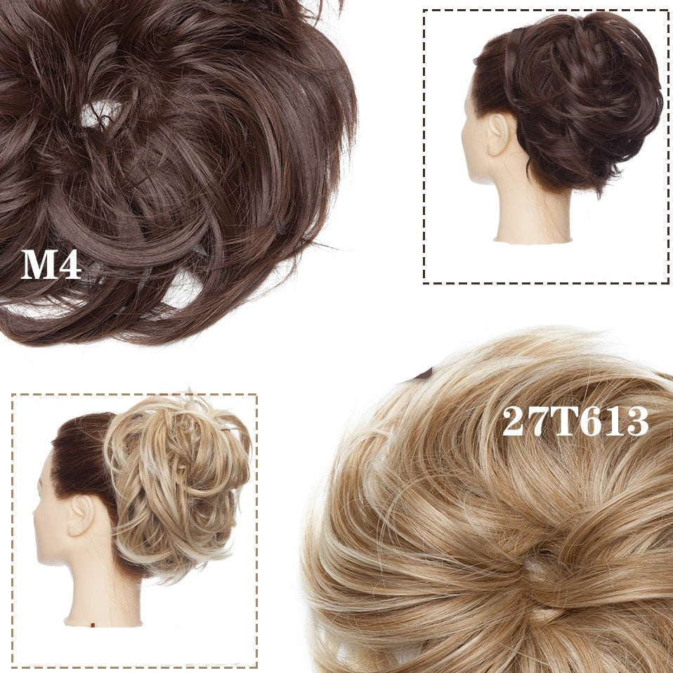 Coletero para cabello moño despeinado