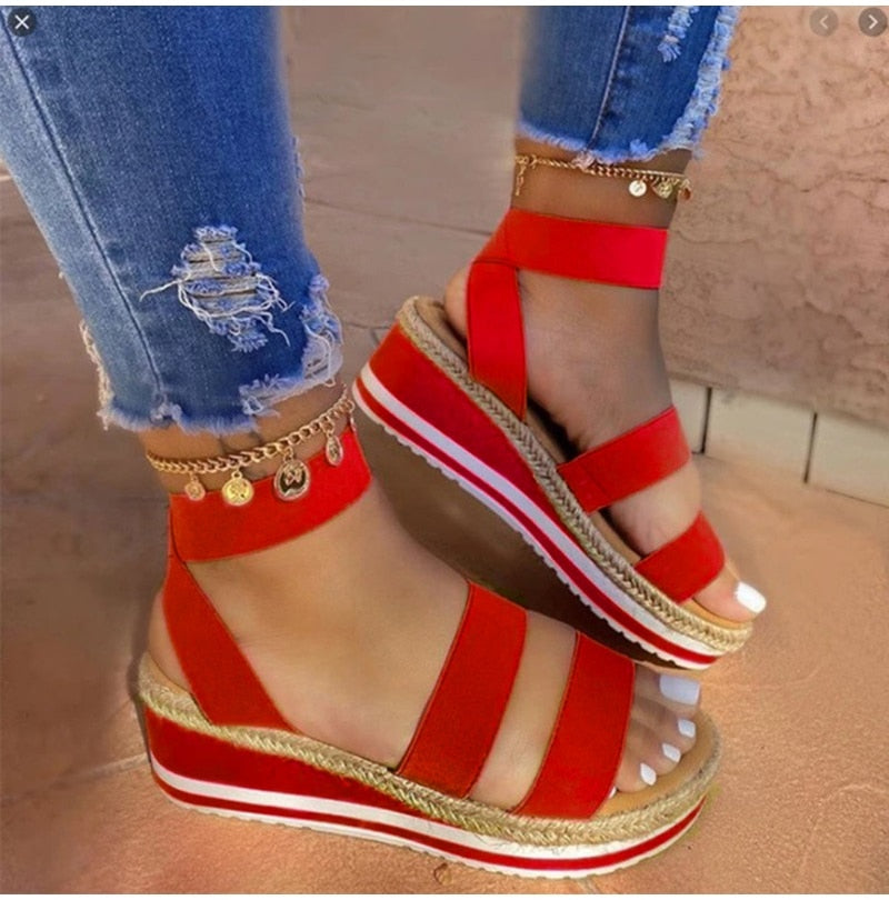 Riemchen Cross Damen Sandalen  