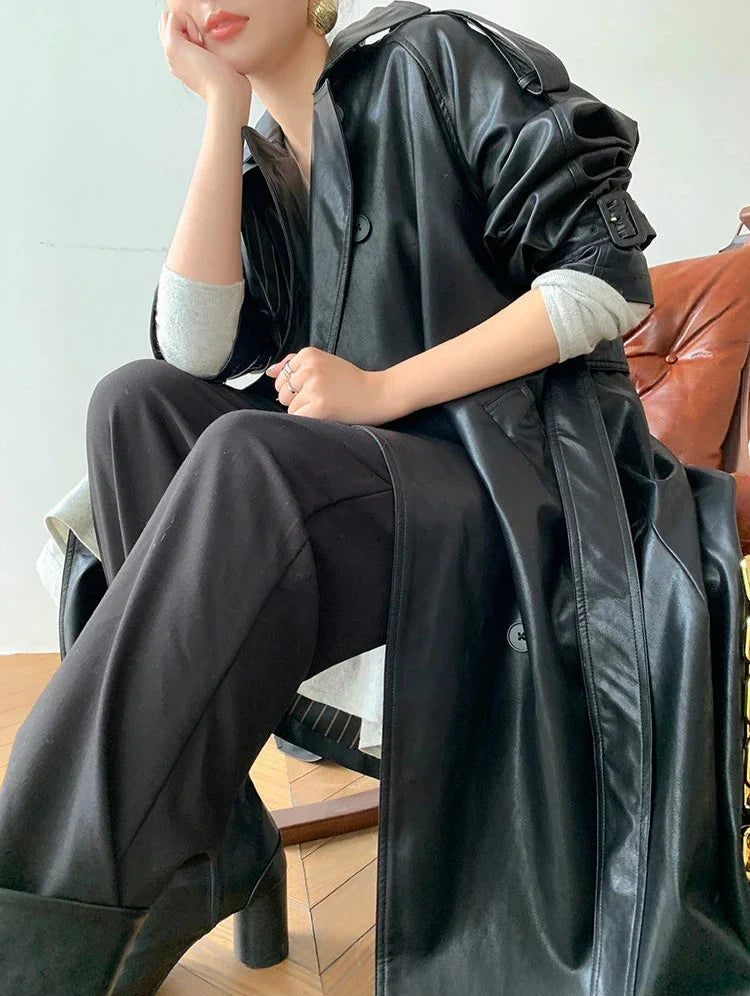 Romaniaz Leren Chaqueta para Dama | Look de Cuero Atemporal con Detalles Elegantes