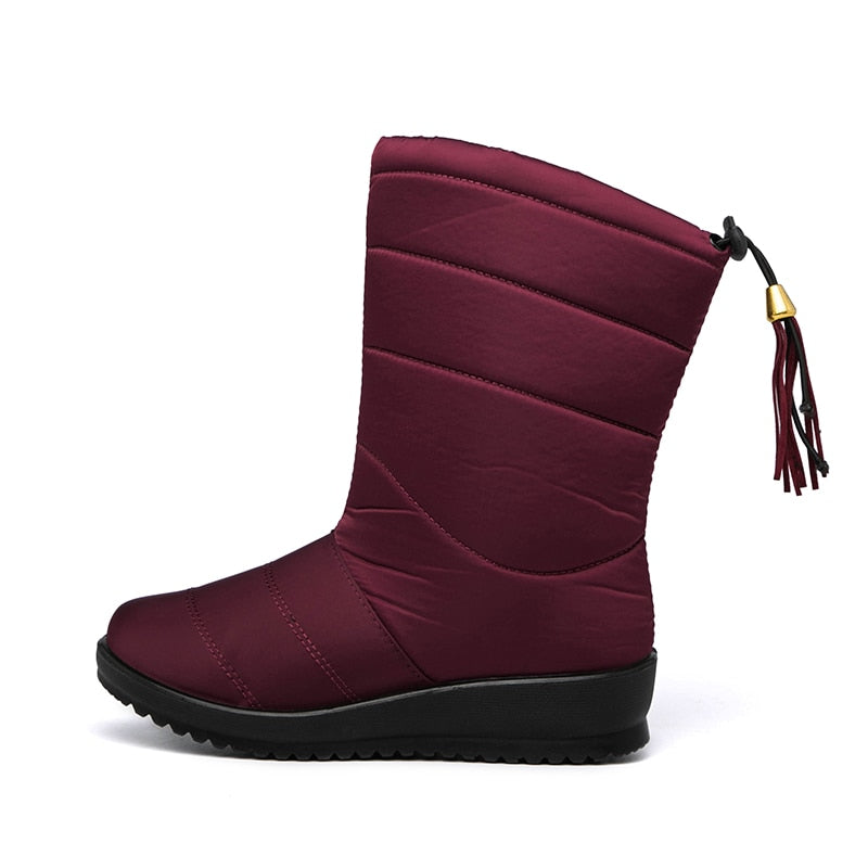 Super Warme Zachte Dames Winterlaarzen