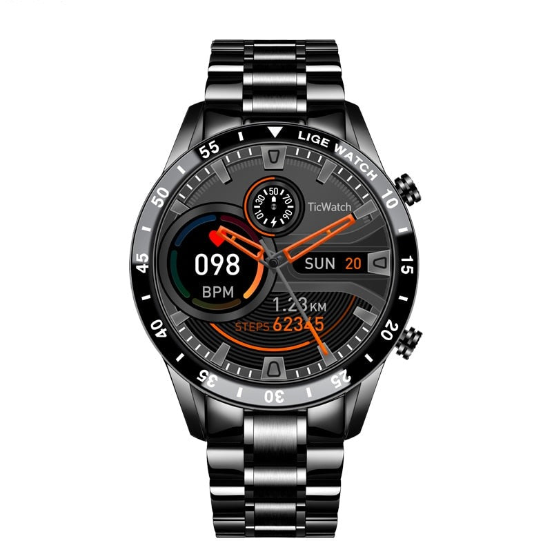 Luxe Smartwatch Heren | Multisport, Meldingen & Stijlvol Design