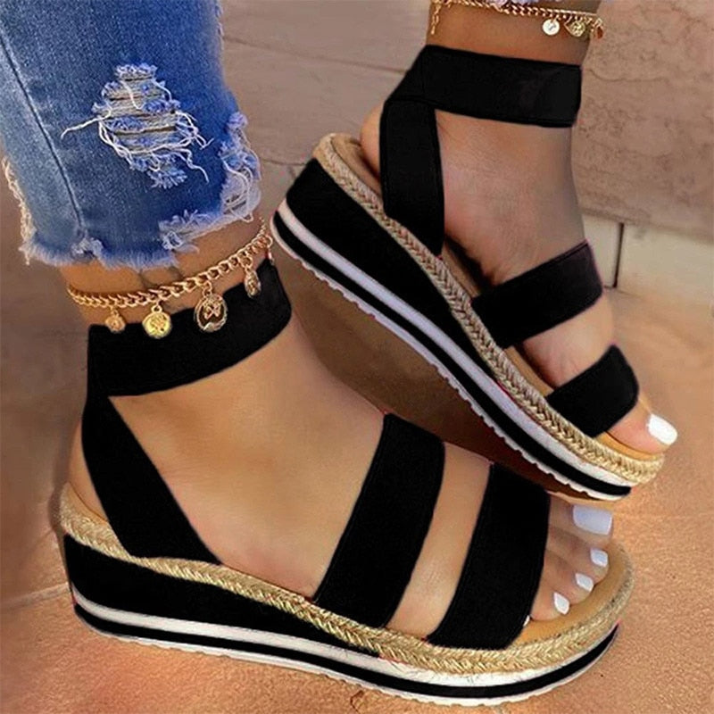 Riemchen Cross Damen Sandalen  