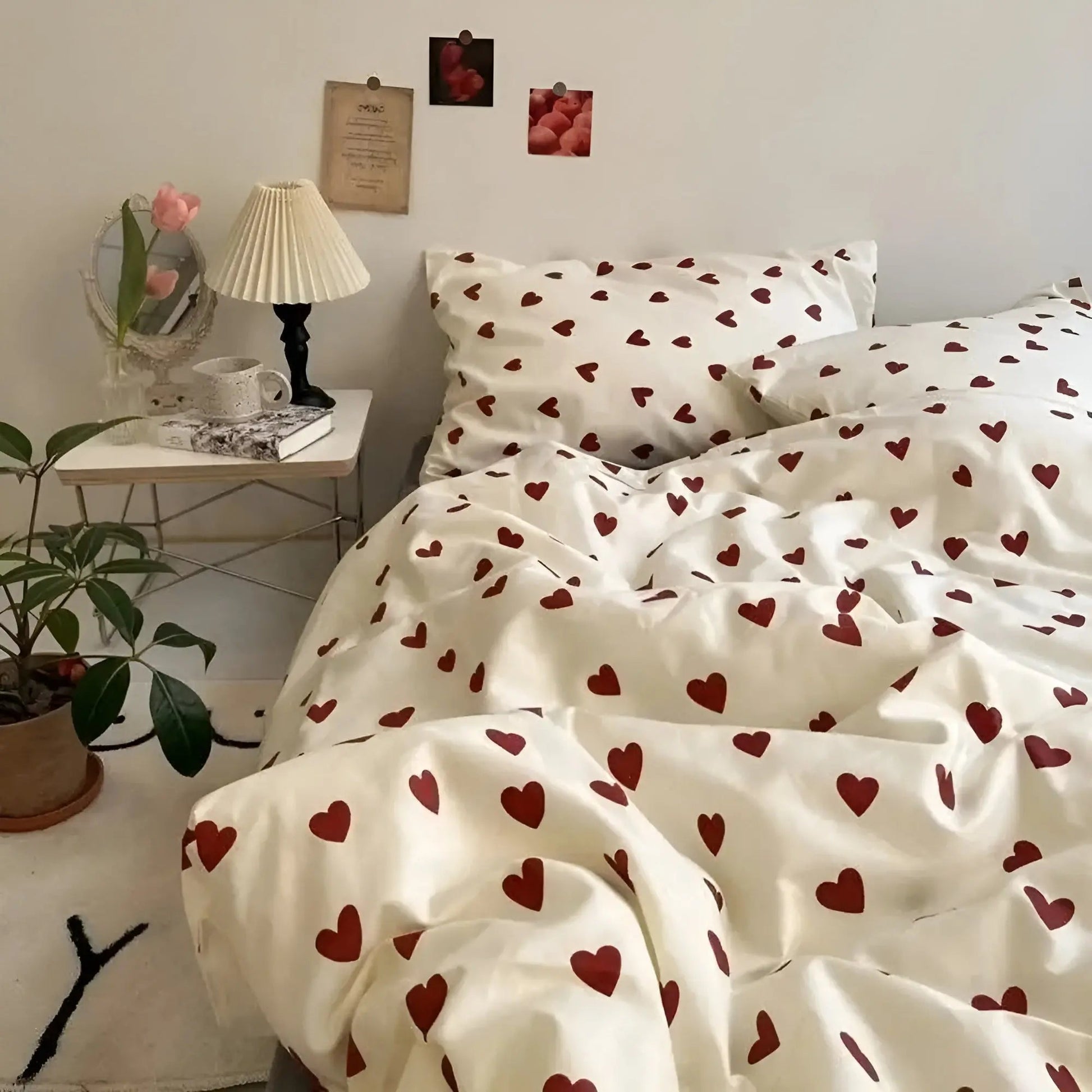 Dekbedovertrekset met Hartjes – Zacht & Romantisch Beddengoed Vestragear