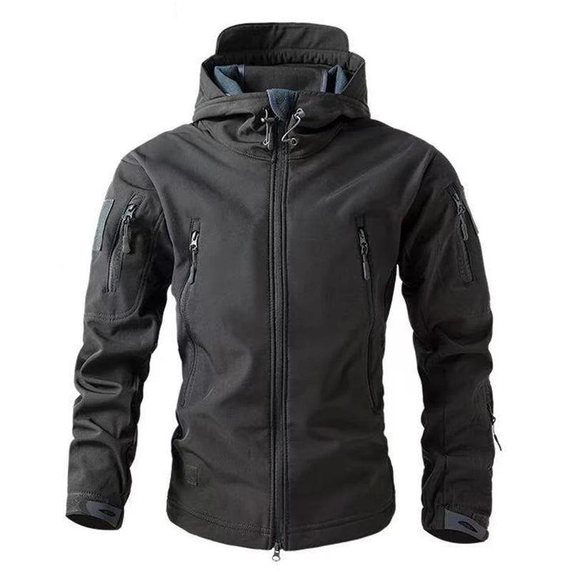 NordTrek Men's Softshell Fleece Jacket – Waterproof & Breathable Outdoor