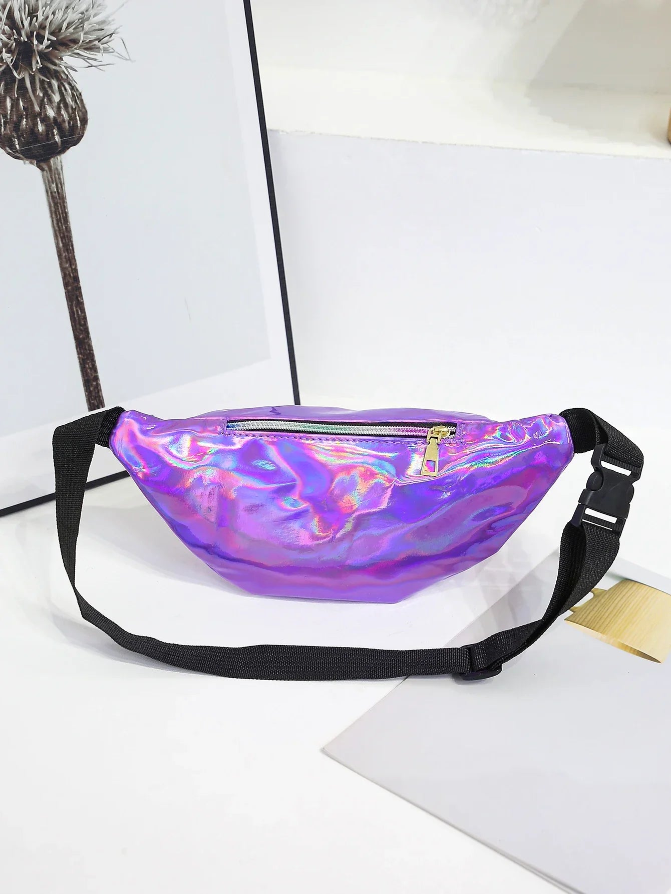 Heuptas Dames Zwart - Modieuze Heuptas voor Wandelen en Reizen met Laser Effect 5