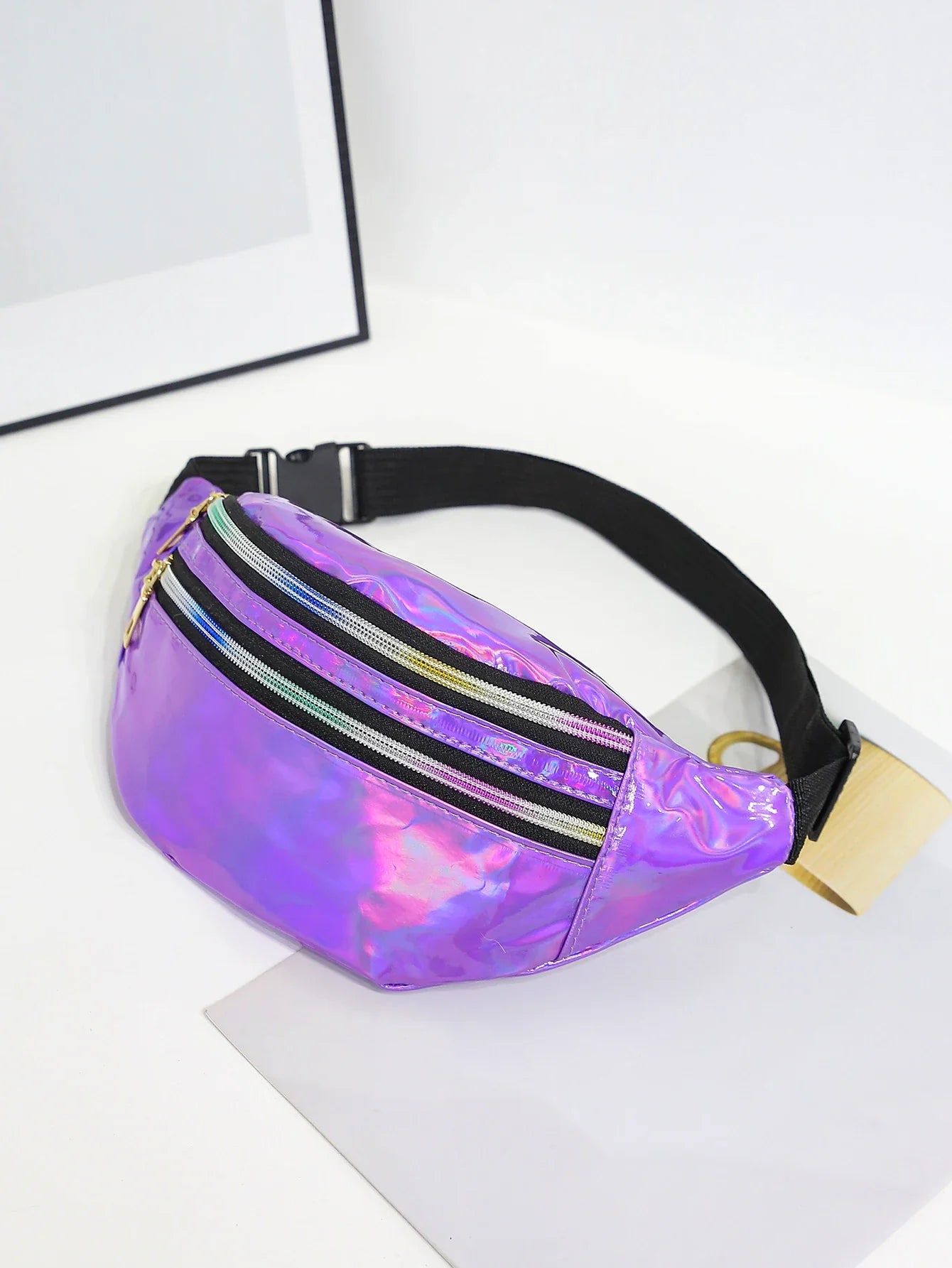 Heuptas Dames Zwart - Modieuze Heuptas voor Wandelen en Reizen met Laser Effect 6