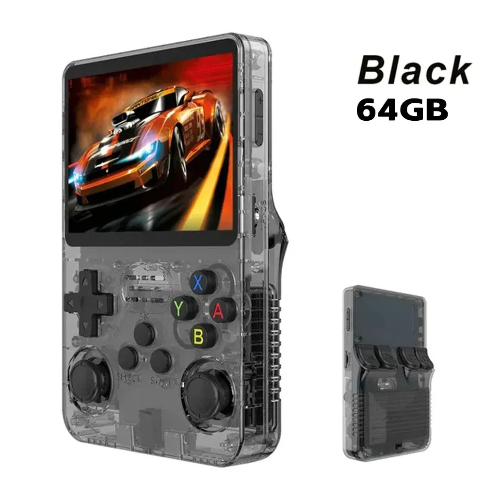 Consola de Juegos Retro Portátil – Pantalla IPS, Doble Palanca y Opción de 64GB/128GB