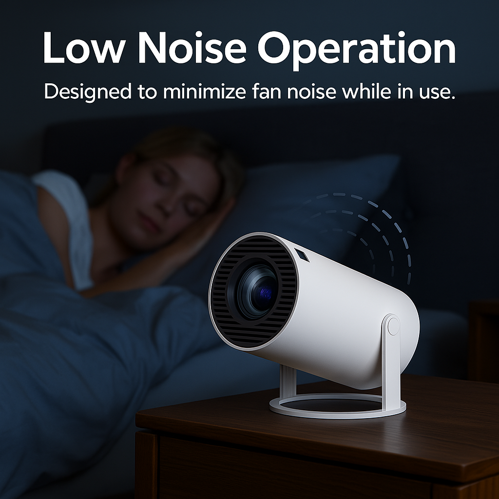 Mini Beamer – 1080p Projectie, Draadloze Schermspiegeling & Ingebouwde Speaker