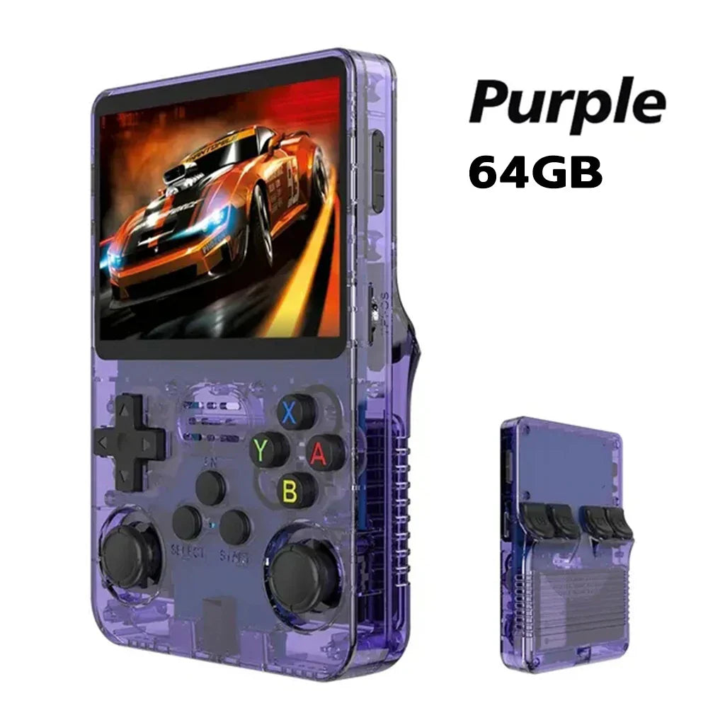 Consola de Juegos Retro Portátil – Pantalla IPS, Doble Palanca y Opción de 64GB/128GB
