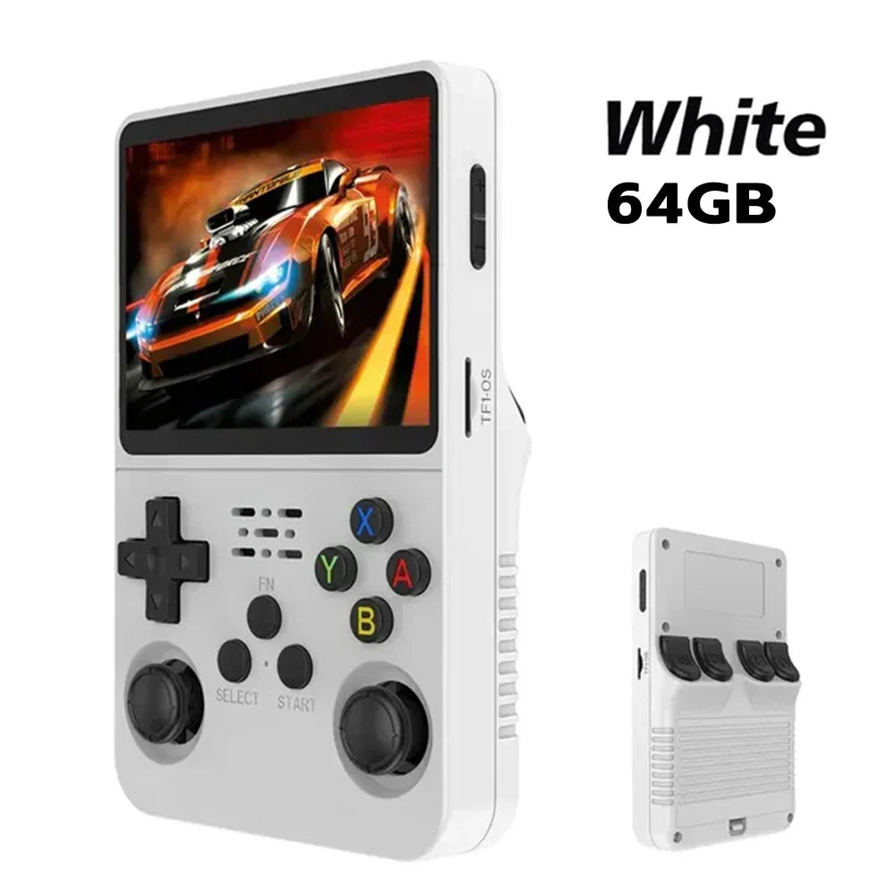 Consola de Juegos Retro Portátil – Pantalla IPS, Doble Palanca y Opción de 64GB/128GB