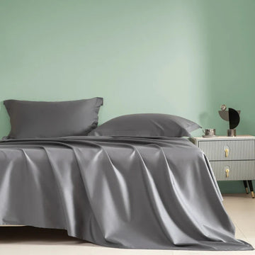 Hoeslaken van Egyptisch katoen – 1200 TC, optioneel met elastische band 0