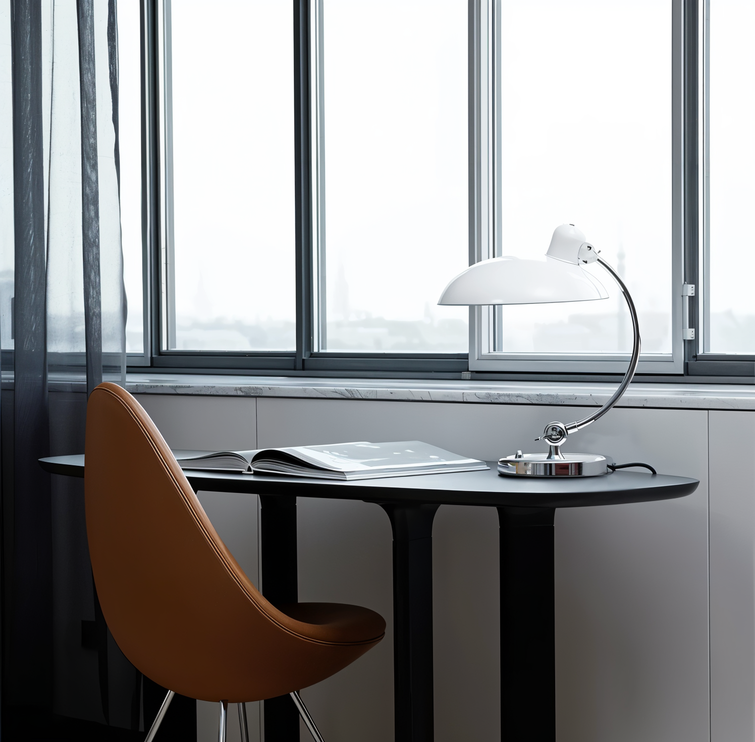 Table Lamp Retro – Adjustable Metal Desk Lamp with Classic Dome Shape