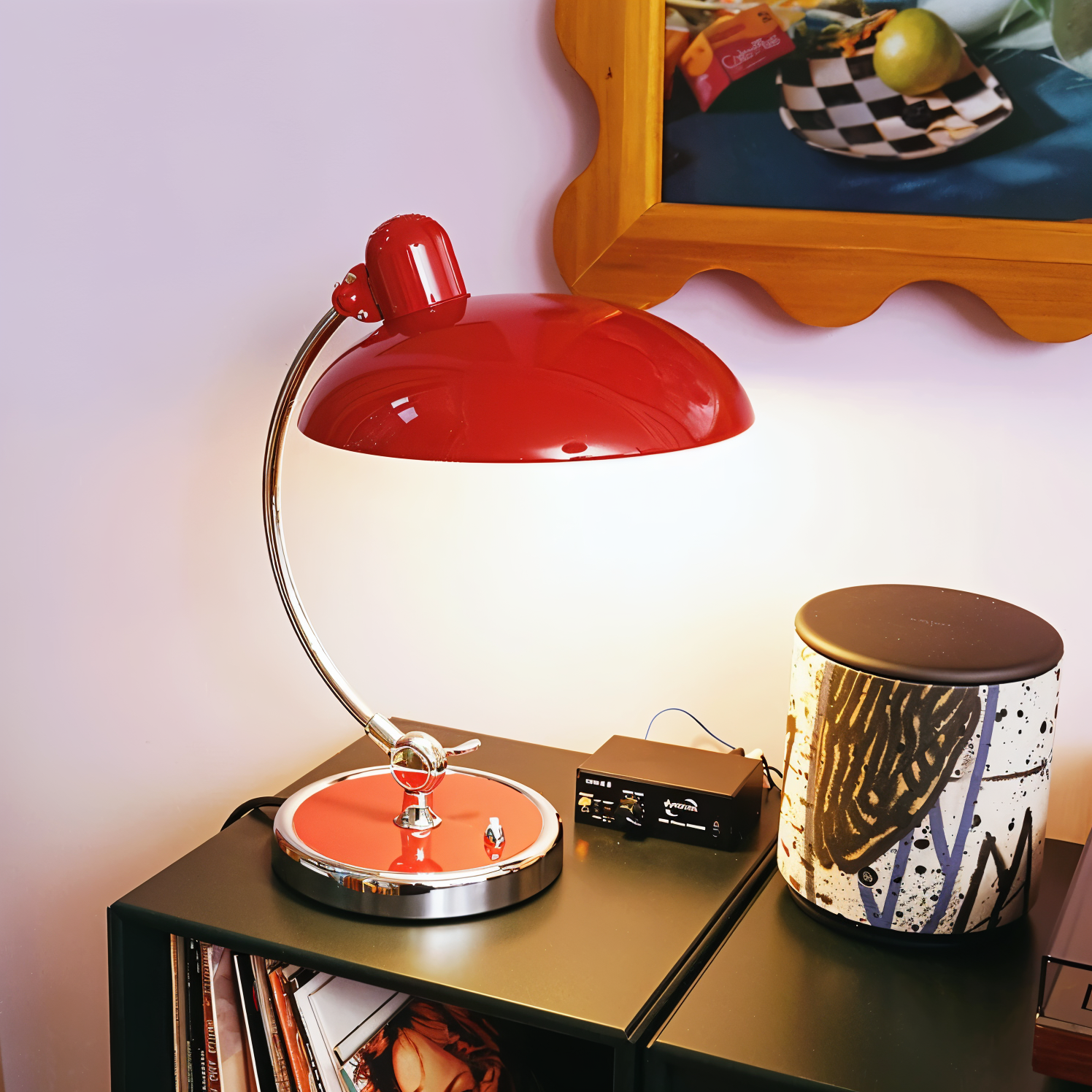 Table Lamp Retro – Adjustable Metal Desk Lamp with Classic Dome Shape