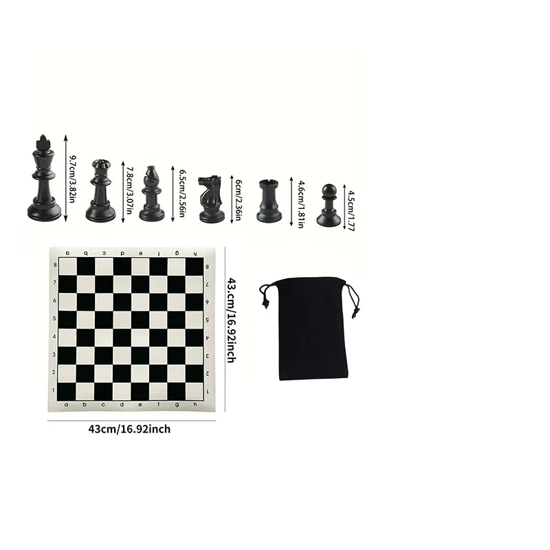 Chessaro joc d'escacs de fusta – 32 peces, fusta massissa amb disseny clàssic per a tots els nivells