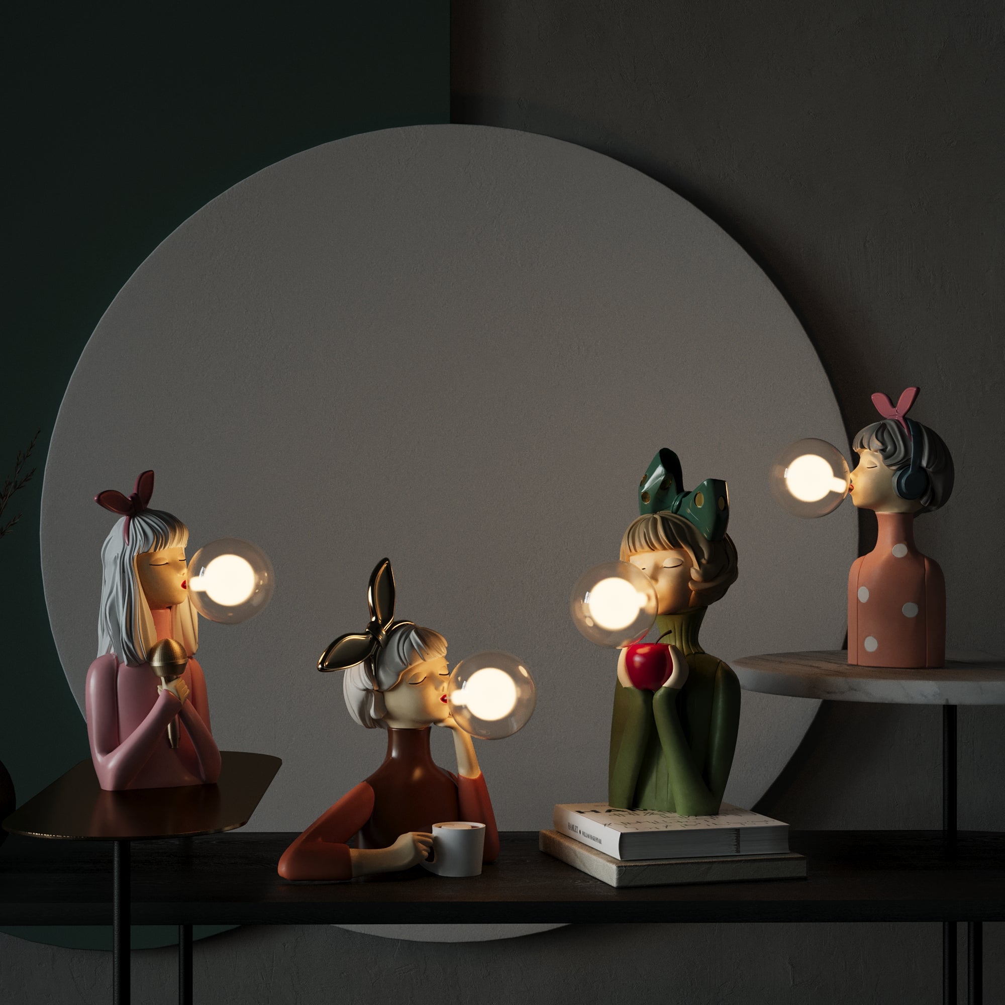 Revalki SophiLux | Stilvolle Schwestern-Tischlampe für zeitlose Eleganz und Raffinesse