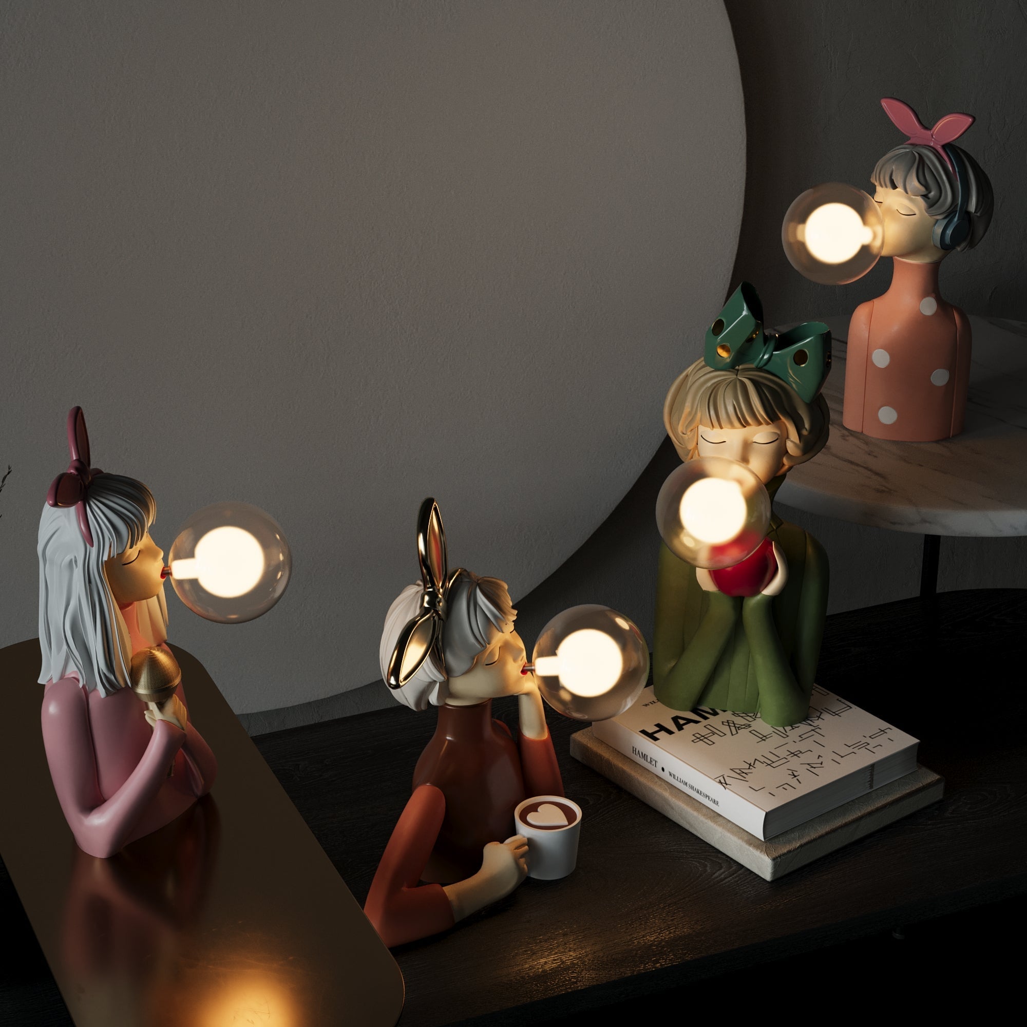 Revalki SophiLux | Stilvolle Schwestern-Tischlampe für zeitlose Eleganz und Raffinesse