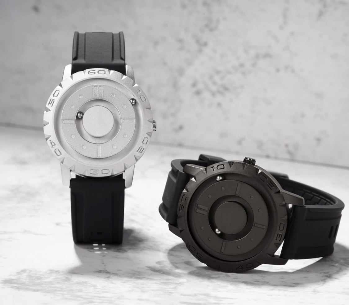 Revalki Reloj Magnet Ball Quartz - Reloj elegante con mecanismo innovador
