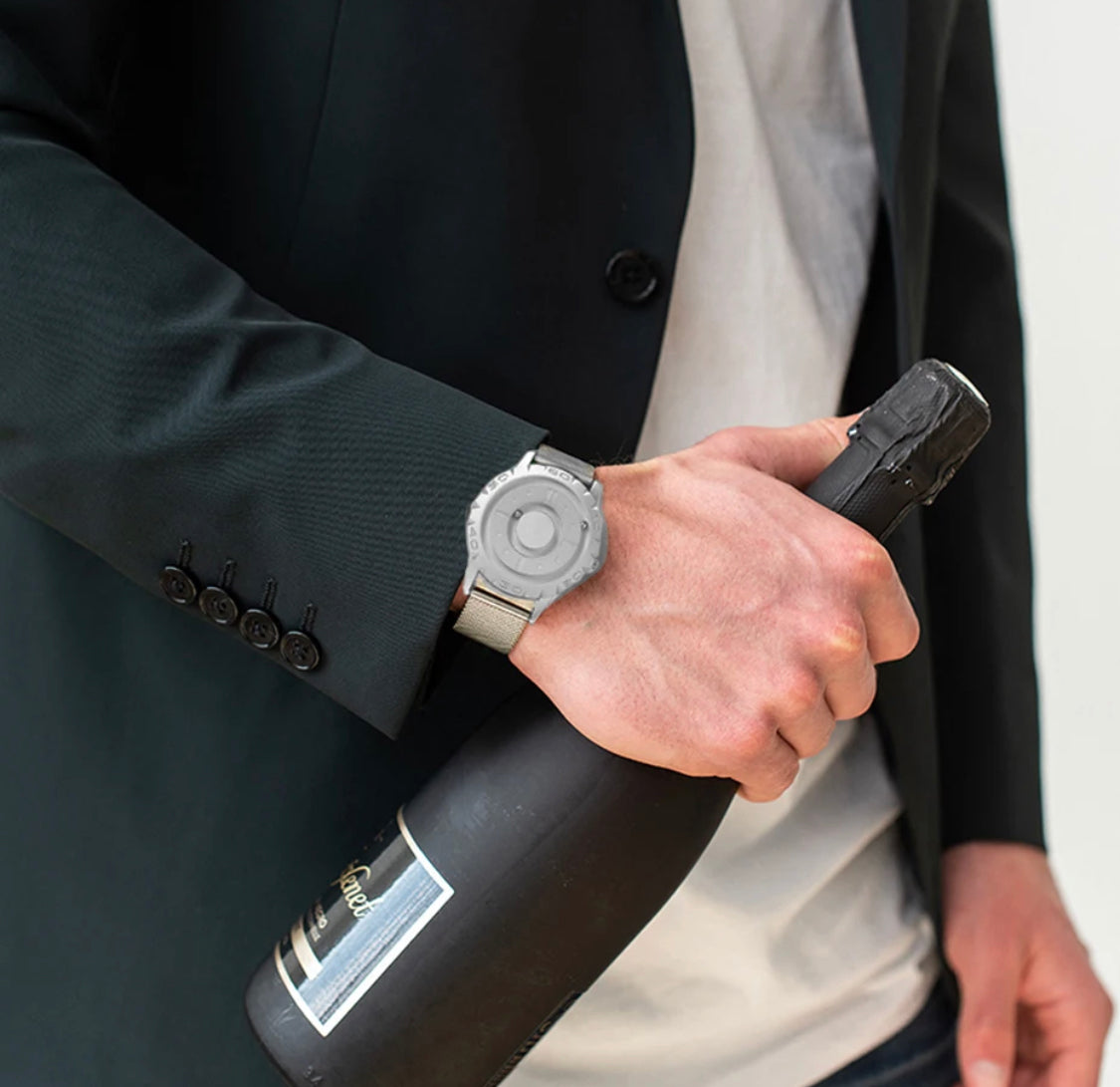 Revalki Reloj Magnet Ball Quartz - Reloj elegante con mecanismo innovador