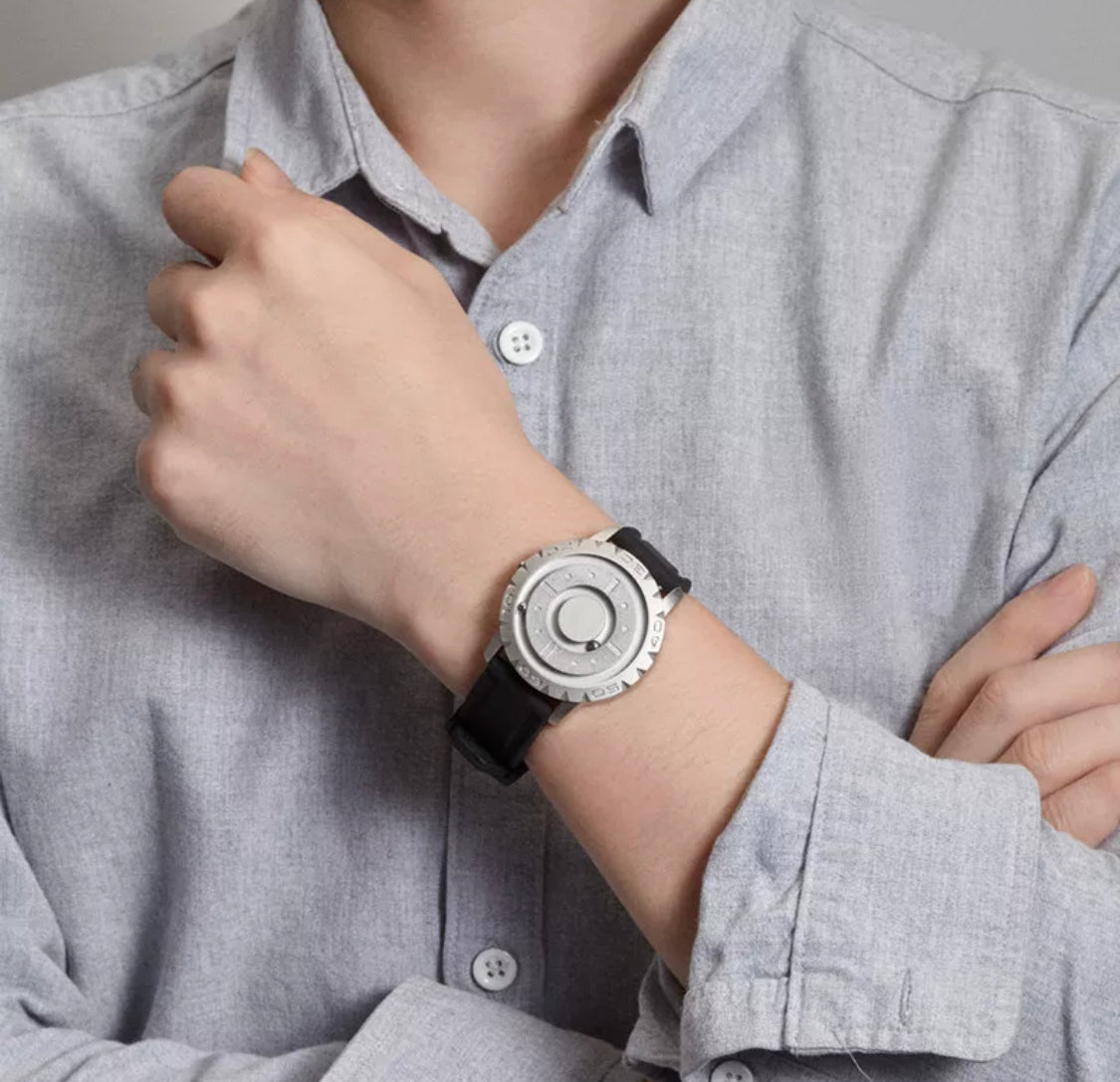 Revalki Reloj Magnet Ball Quartz - Reloj elegante con mecanismo innovador