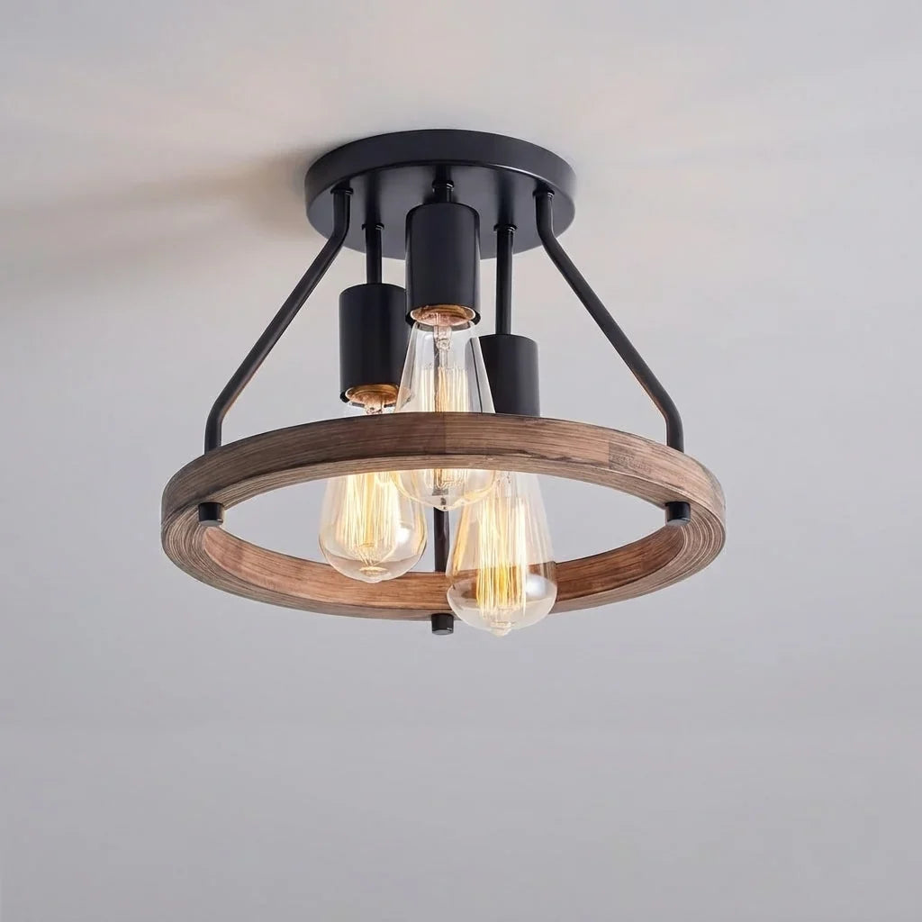 Industrial Farmhouse Ceiling Lamp - Hearthly 1