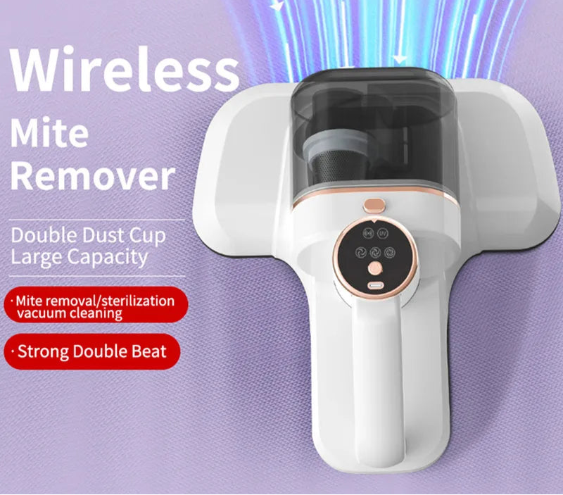 PureHome – Removedor d'àcars de la pols domèstica amb doble recipient – Compacte i neteja de tres etapes