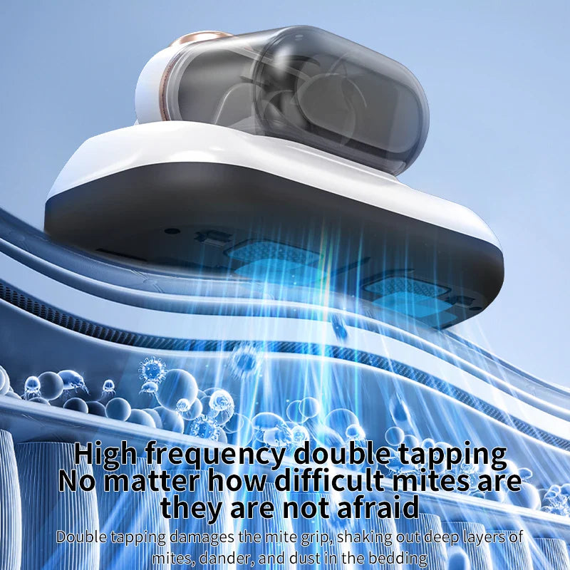 PureHome – Removedor d'àcars de la pols domèstica amb doble recipient – Compacte i neteja de tres etapes