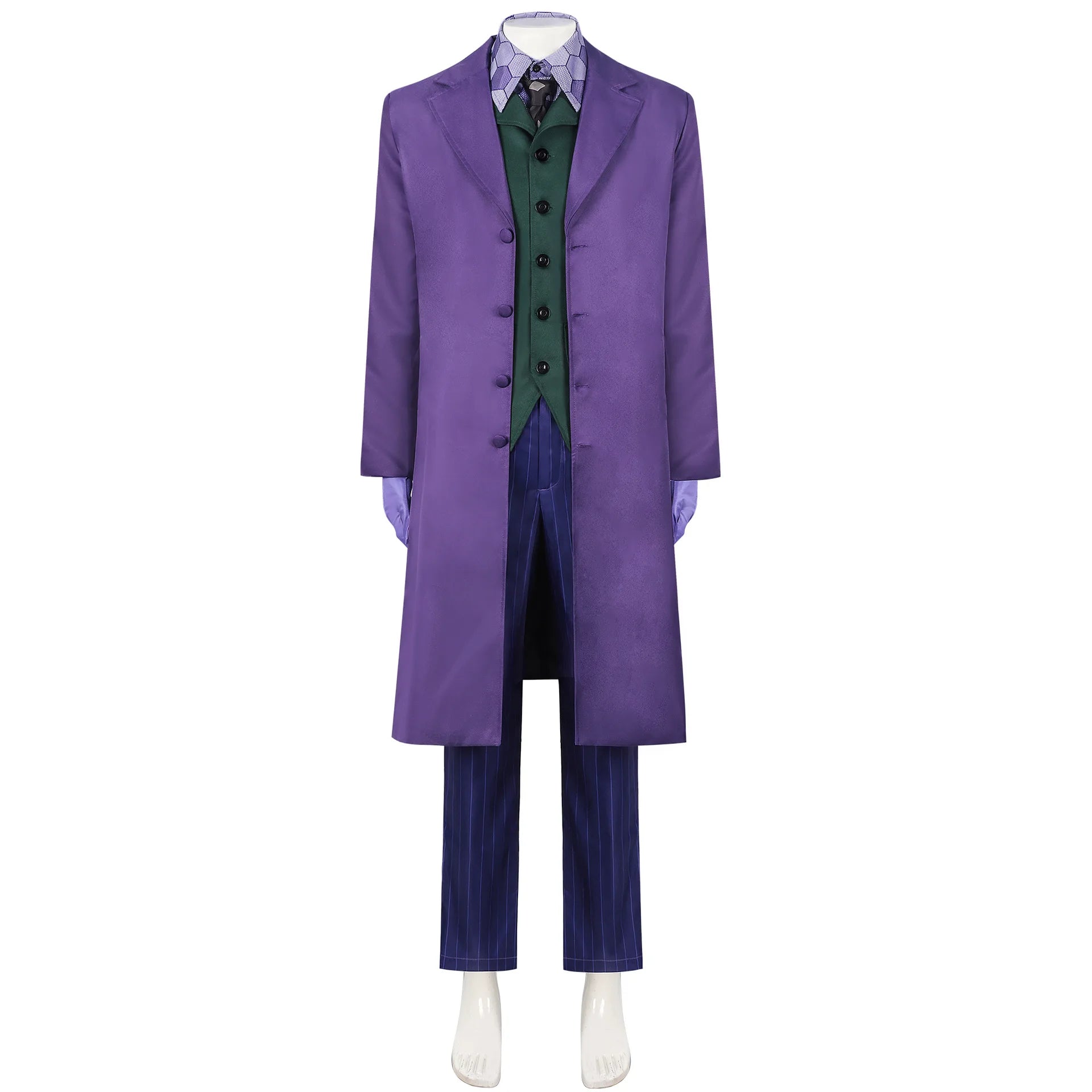 MaskeradeX – Clown Kostuum Volwassenen – Volledige Set met Jas, Vest & Stropdas