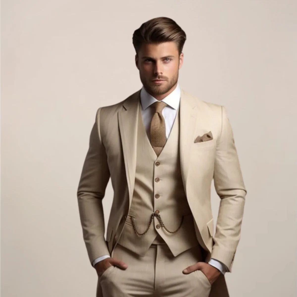 Karl - Three-piece slim-fit suit 0