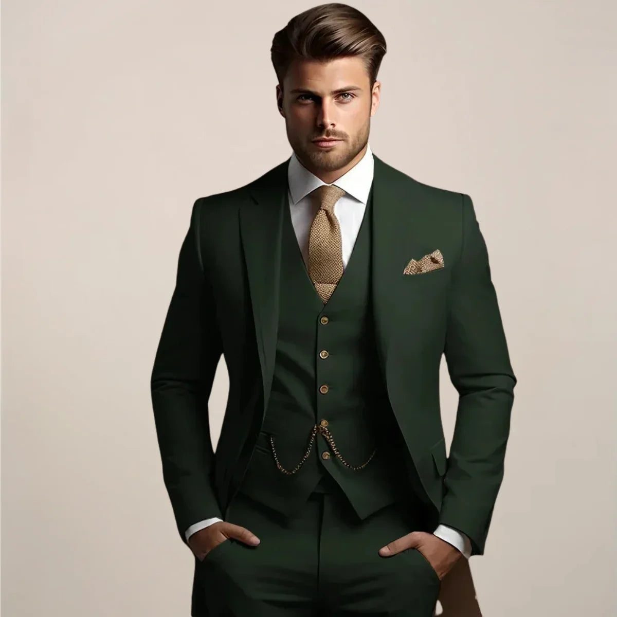Karl - Three-piece slim-fit suit 4