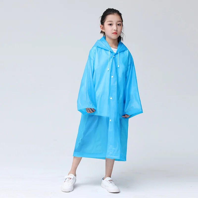 Clearra – Chubasquero infantil EVA transparente impermeable – exterior e escola