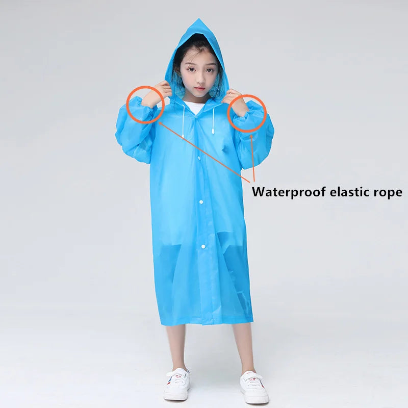 Clearra – Chubasquero infantil EVA transparente impermeable – exterior e escola