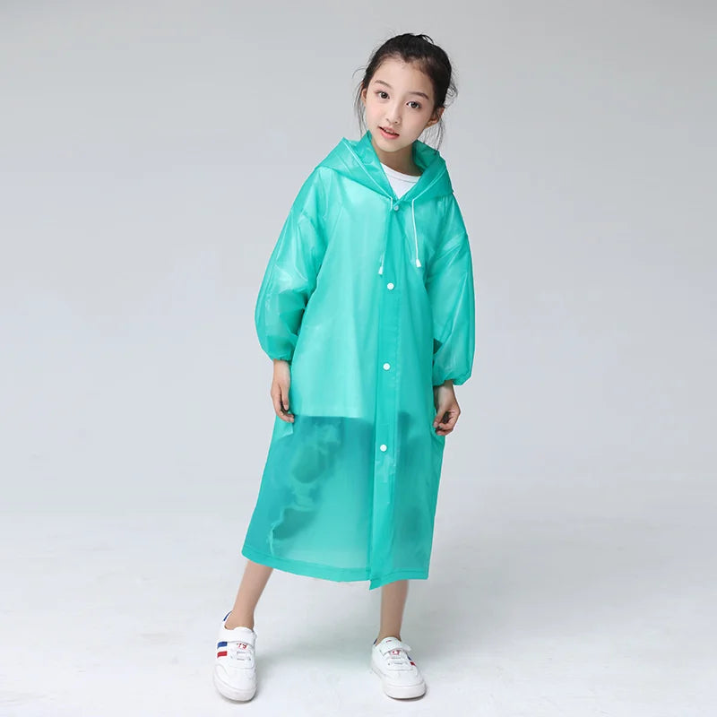 Clearra – Chubasquero infantil EVA transparente impermeable – exterior e escola