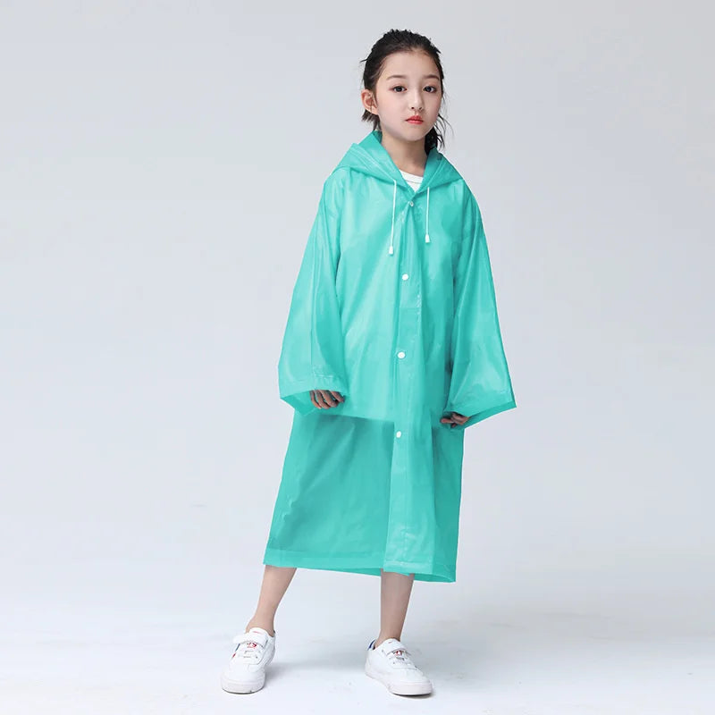 Clearra – Chubasquero infantil EVA transparente impermeable – exterior e escola